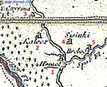 карта Гомеля 1807