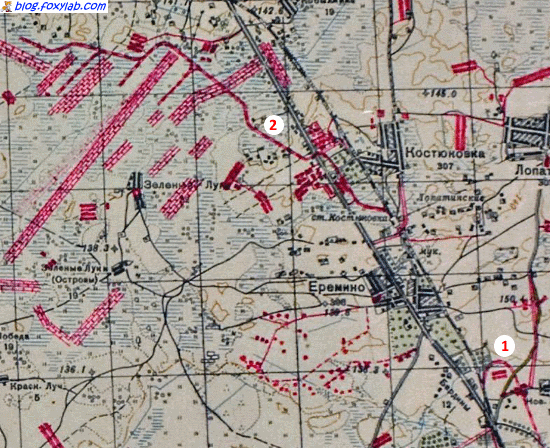 карта Гомель 1941